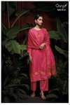 Serena 4210 By Ganga Bemberg Silk Satin Designer Salwar Suits Exporters In India